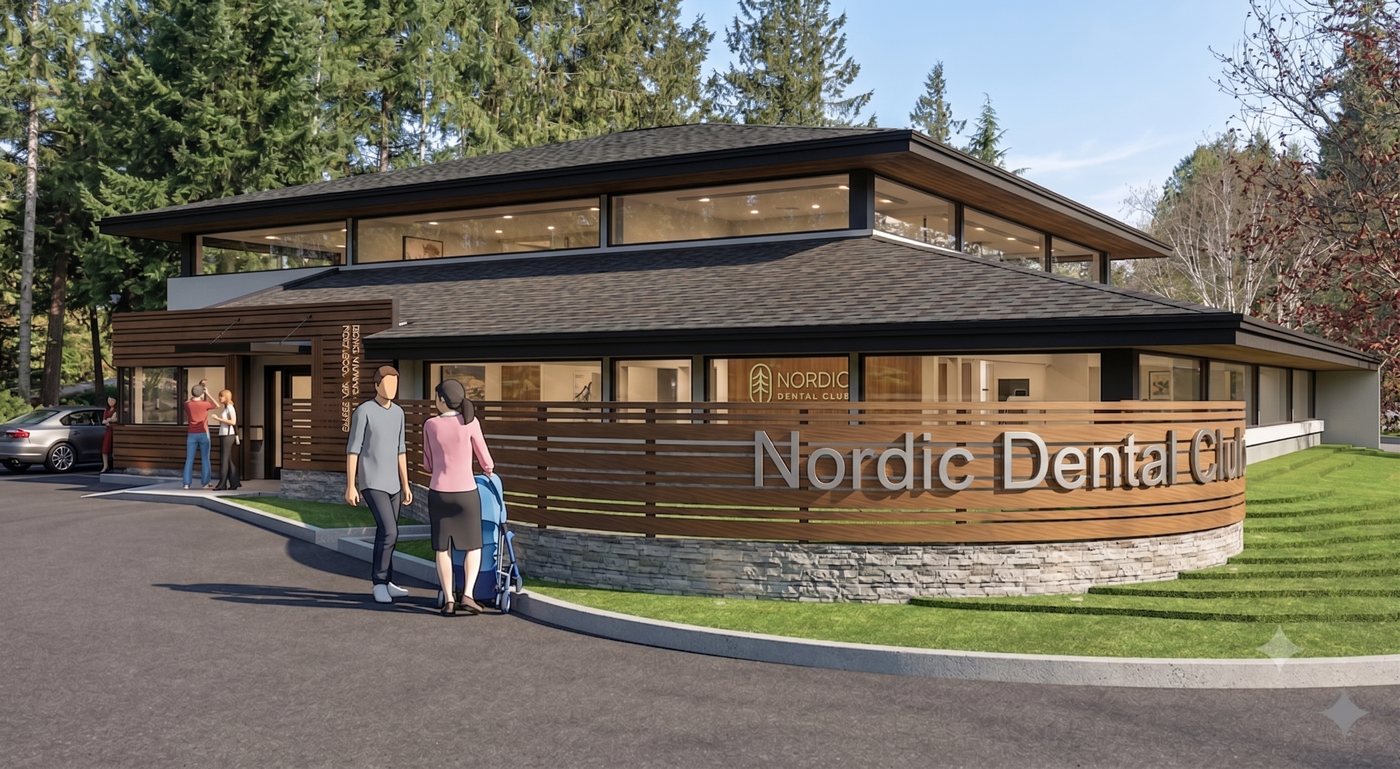 Rendering of the new Nordic Dental Club building